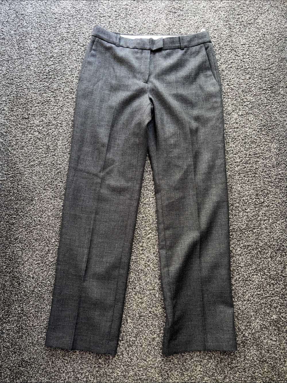 Babaton Artizia Stakeholder Straight Leg Dress Pants Grey Wool NWT Size 10